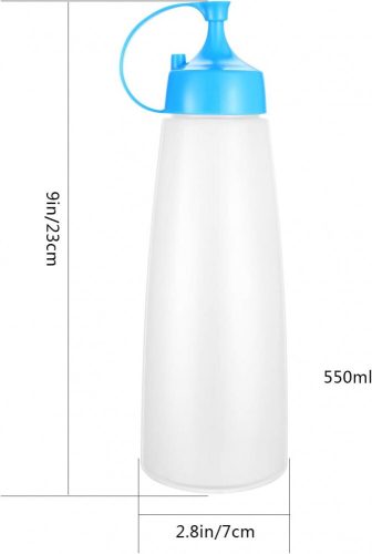 LikeSun Plastiksaucenglas 550ml 3 Stk