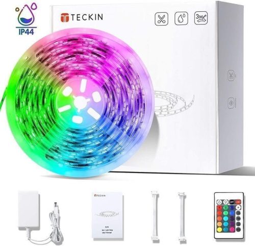Teckin SL01 Wasserdichter, individuell steuerbarer, RGB Smart, Beleuchtungs-LED-Streifen 5 m