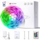 Teckin SL01 Wasserdichter, individuell steuerbarer, RGB Smart, Beleuchtungs-LED-Streifen 5 m