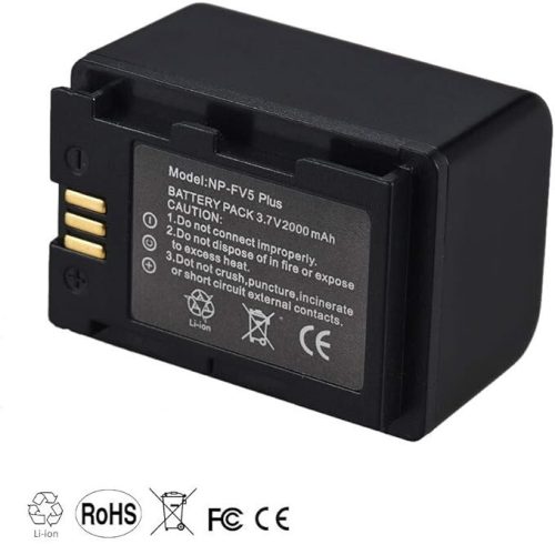 Andoer NP-FV5 Plus wiederaufladbarer Kamera-Akku 2000 mAh