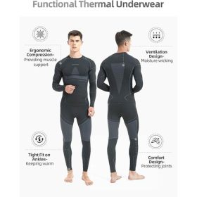   NOOYME Thermo-Unterteil und -Oberteil für Kinder - Schwarz (140-145 cm)