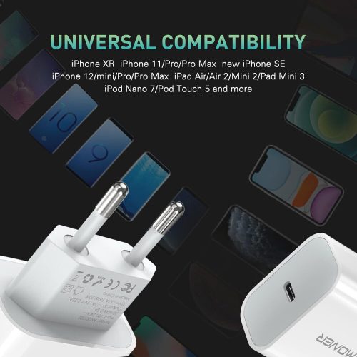 Amoner USB-C 20W Netzwerk-Schnellladeadapter (weiß)