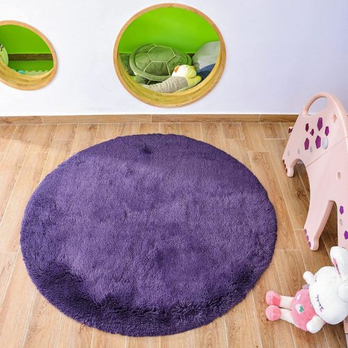 GaoTuo Runder Teppich Lila (100x100cm)