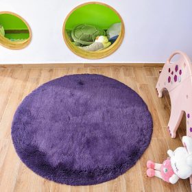 GaoTuo Runder Teppich 140x140cm (Lila)