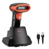 Tera D6100 Drahtloser Barcode-Scanner 2, 4GHz, 1D/2D-QR-Code-Scanner mit Ladestation