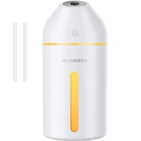   Homasy 320 ml tragbarer Mini-Luftbefeuchter mit kühlem Nebel (weiß)