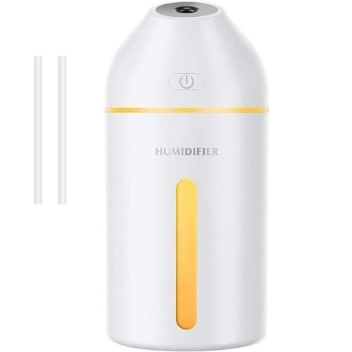 Homasy 320 ml tragbarer Mini-Luftbefeuchter mit kühlem Nebel (weiß)
