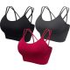 HBselect Sport-BH (3 Stück – Schwarz, Grau, Burgund)