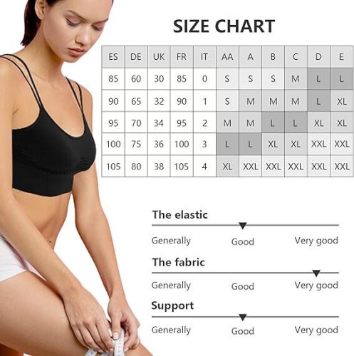 HBselect Sport-BH (3 Stück – Schwarz, Grau, Burgund)