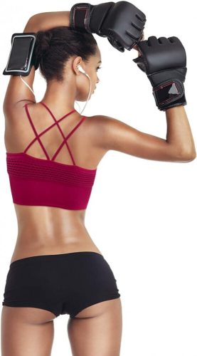 HBselect Sport-BH (3 Stück – Schwarz, Grau, Burgund)