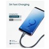 Rampow Typ-C geflochtenes Datenkabel 2m (grau)