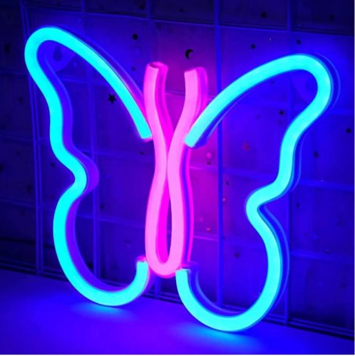 Wanxing schmetterlingsförmige LED-Neonbeleuchtung, 23 x 19 cm