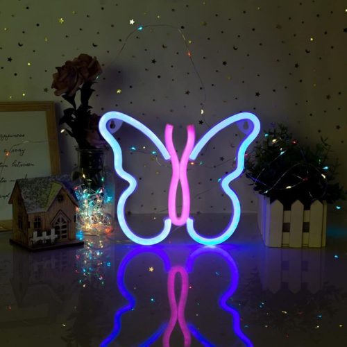 Wanxing schmetterlingsförmige LED-Neonbeleuchtung, 23 x 19 cm