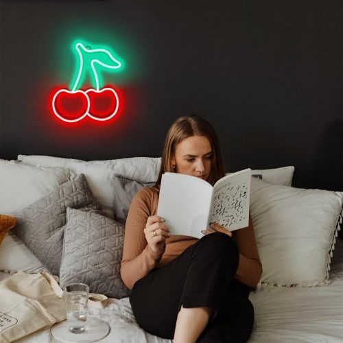 Kirsche Neonbeleuchtung (rot, grün) Neonlichter