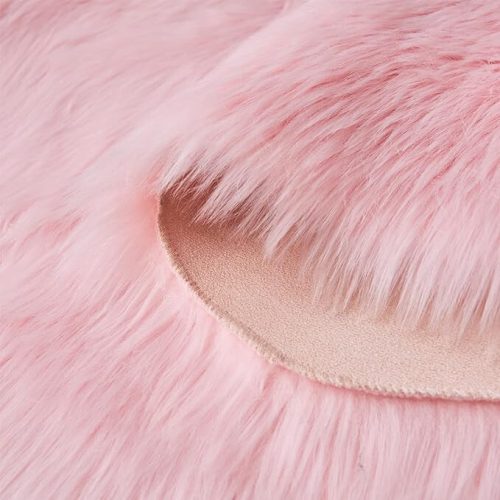 Topspitgo Kunstpelzteppich 60x90cm (Pink)
