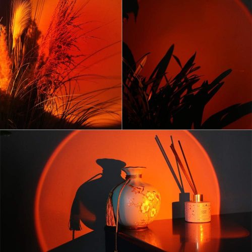 LED-Projektor mit Sonnenuntergangsprojektion (rot)