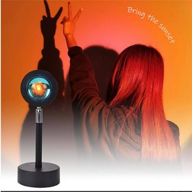 LED-Projektor mit Sonnenuntergangsprojektion (rot)