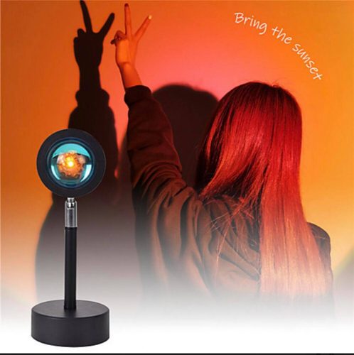 LED-Projektor mit Sonnenuntergangsprojektion (rot)