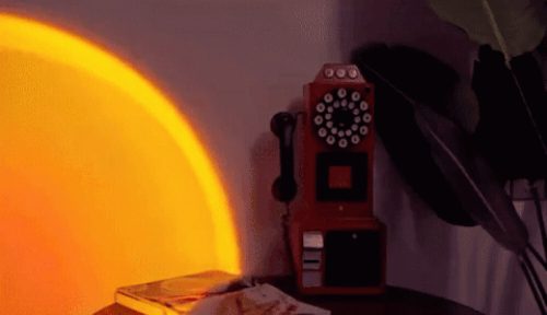 LED-Projektor mit Sonnenuntergangsprojektion (rot)
