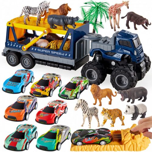 BDream Ramp Spielzeugauto-Set mit Tieren