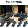 ASHION Wanderschuhe für Kinder Größe 35 (blau-orange)