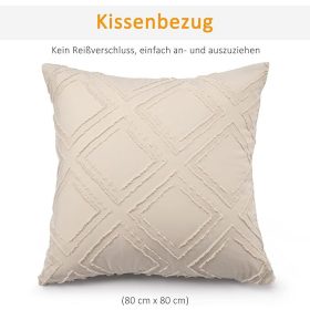 TOCOMOA Getufteter Bettbezug 2-teilig 135x200cm (Beige)