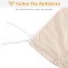 TOCOMOA Getufteter Bettbezug 2-teilig 135x200cm (Beige)
