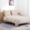 TOCOMOA Getufteter Bettbezug 2-teilig 135x200cm (Beige)