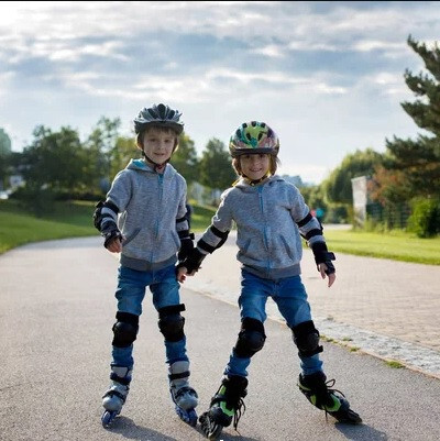 TOPLUS Kinder Knie- und Handgelenkschoner-Set 6 in 1, M