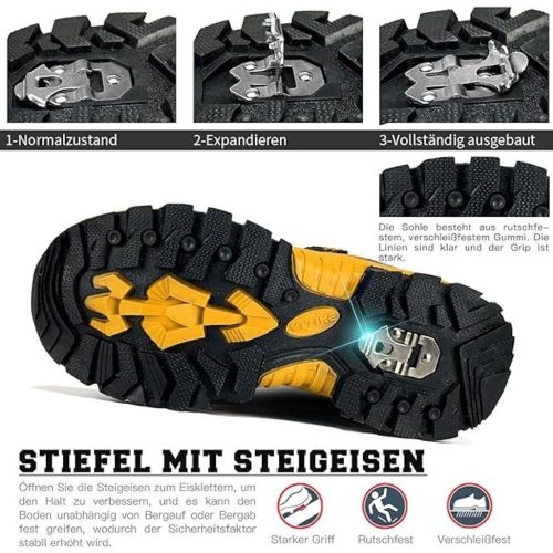 ASHION Winterschuhe Größe 35 (gelb-schwarz)