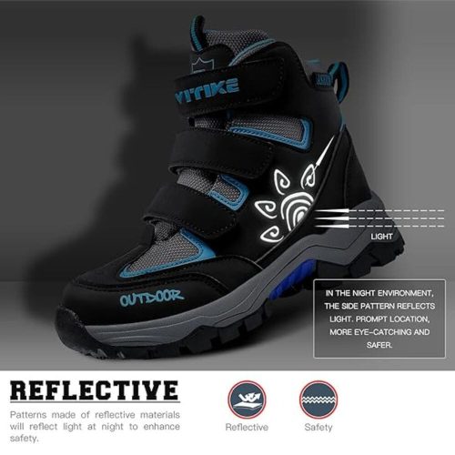 ASHION Winterschuhe Größe 34 (blau-schwarz)