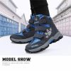 ASHION Winterschuhe Größe 35 (Dunkelblau-Schwarz)