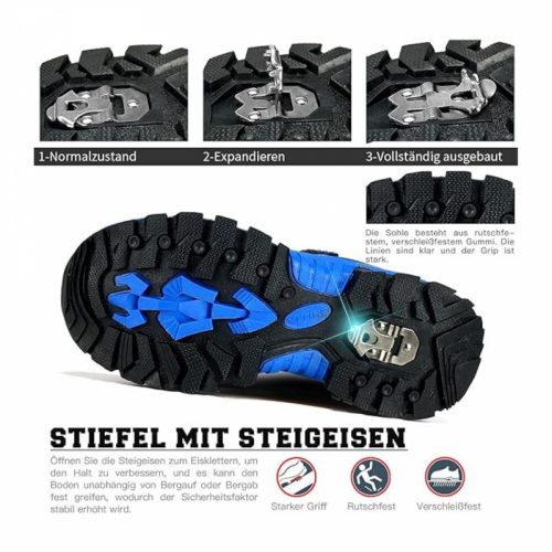 ASHION Winterschuhe Größe 35 (Dunkelblau-Schwarz)