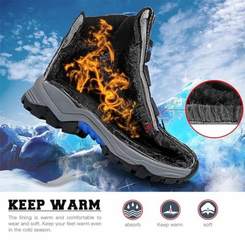 ASHION Winterschuhe Größe 32 (Dunkelblau-Schwarz)