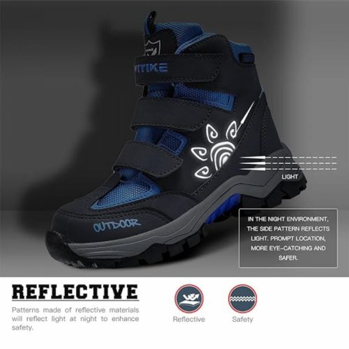 ASHION Winterschuhe Größe 32 (Dunkelblau-Schwarz)