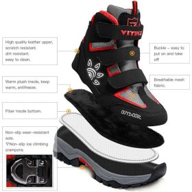 ASHION Winterschuhe Größe 28 (Rot-Schwarz)