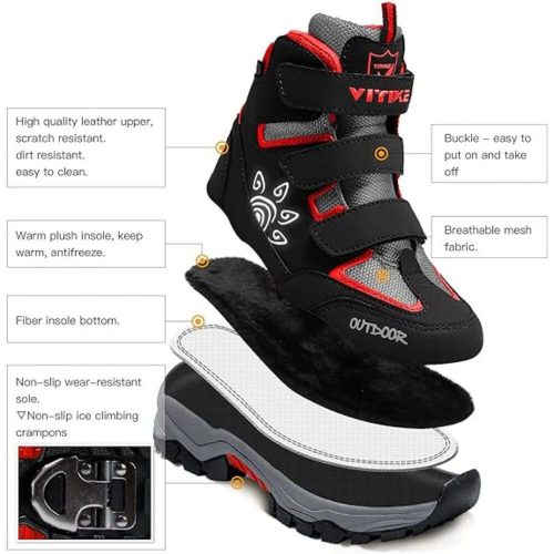 ASHION Winterschuhe Größe 35 (rot-schwarz)