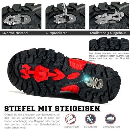 ASHION Winterschuhe Größe 35 (rot-schwarz)