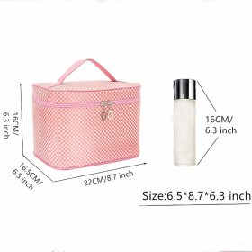 NuAngela Kosmetiktasche (rosa kariert)