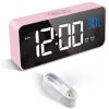Digitaler Wecker Rosa - Hermic