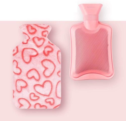 Wasser-Herzwärmerflasche (Rosa)