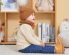 AHAHA Mütze und Schal für Kleinkinder, Größe M (Braun)