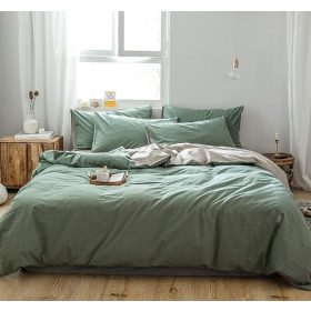 GETIYA Kinderbettwäschebezug 135x220cm (Dunkelgrün)