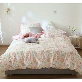 GETIYA Bettbezug mit Blumenmuster, 135 x 200 cm