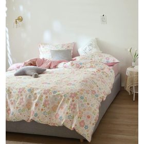 GETIYA Bettbezug mit Blumenmuster, 135 x 200 cm