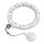BLux Shaper Fitness Hula Hoop – mit Schwerkraftball (verstellbar 65–110 cm, weiß)