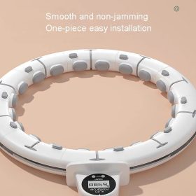   BLux Shaper Fitness Hula Hoop – mit Schwerkraftball (verstellbar 65–110 cm, weiß)