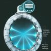 BLux Shaper Fitness Hula Hoop – mit Schwerkraftball (verstellbar 65–110 cm, weiß)