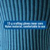 2 Paar blaue, latexbeschichtete Polyester-Thermohandschuhe