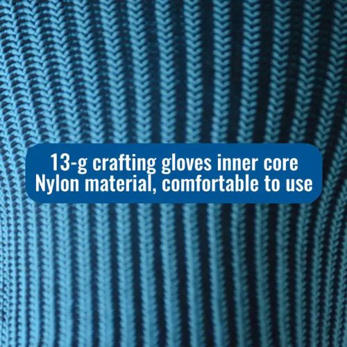 2 Paar blaue, latexbeschichtete Polyester-Thermohandschuhe